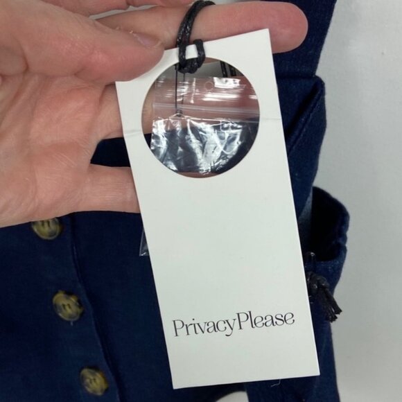 NWT Revolve Privacy Please Wilder Crop Top Dark Indigo Size XL New Boho Cropped - Picture 6 of 10